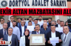 BEKİR ALTAN MAZBATASINI ALDI