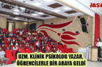 UZM. KLİNİK PSİKOLOG YAZAR, ÖĞRENCİLERLE BİR ARAYA GELDİ