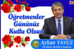 BAŞKAN YAVUZ “GELECEK; GENÇLERİN, GENÇLER İSE ÖĞRETMENLERİN ESERİDİR”