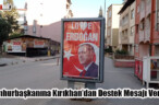 Cumhurbaşkanına Kırıkhan’dan Destek Mesajı Verildi