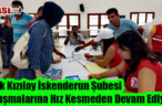 Türk Kızılay İskenderun Şubesi Çalışmalarına Hız Kesmeden Devam Ediyor