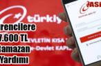 Öğrencilere 7.600 ₺ Ramazan Yardımı