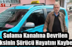 Sulama Kanalına Devrilen Taksinin Sürücü Hayatını Kaybetti