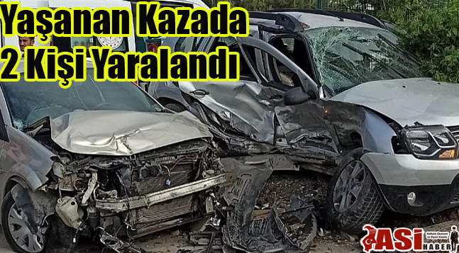 Yaşanan Kazada 2 Kişi Yaralandı