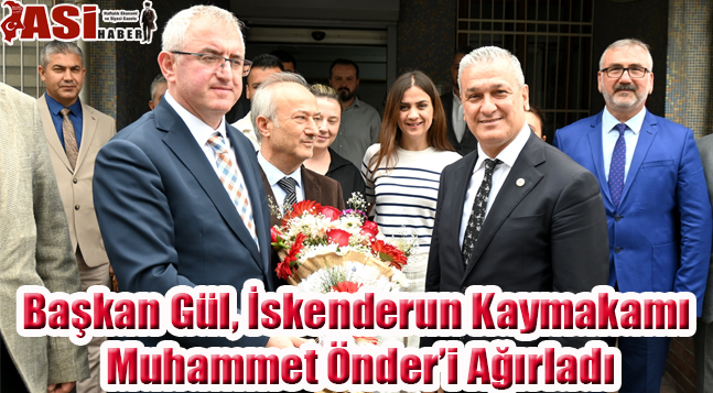 Belen Belediye Başkanı İbrahim Gül, İskenderun Kaymakamı Muhammet Önder’i Ağırladı