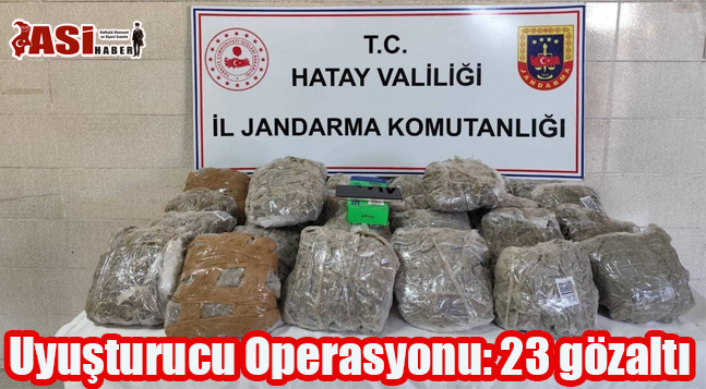 Uyuşturucu Operasyonu: 23 gözaltı