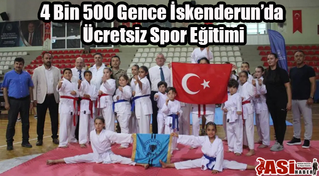4 Bin 500 Gence İskenderun’da Ücretsiz Spor Eğitimi