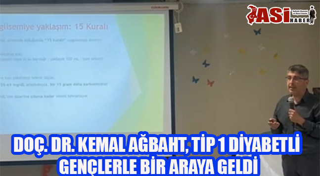 DOÇ. DR. KEMAL AĞBAHT, TİP 1 DİYABETLİ GENÇLERLE BİR ARAYA GELDİ