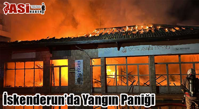 İskenderun’da Yangın Paniği
