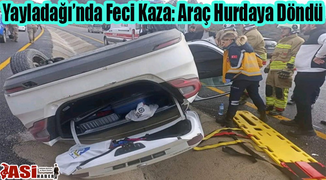 Yayladağı’nda Feci Kaza: Araç Hurdaya Döndü