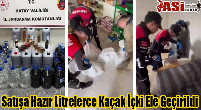 Satışa Hazır Litrelerce Kaçak İçki Ele Geçirildi