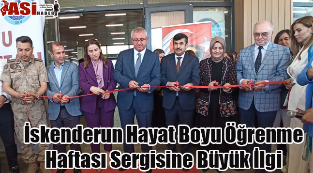 İskenderun Hayat Boyu Öğrenme Haftası Sergisine Büyük İlgi